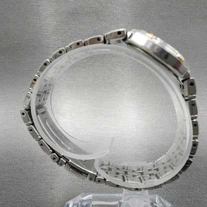 Seiko Watch Women 26mm Silver Dial Two Tone Date Round 7n820at0 New Battery8