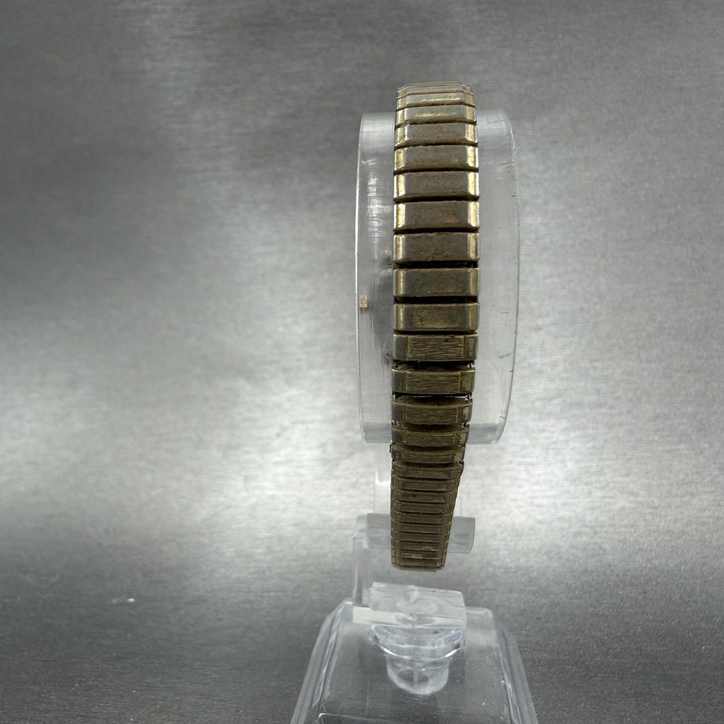 Hamilton Tank Watch Women 16mm Champagne Dial Gold Tone Rectangle 8908 New Batt7