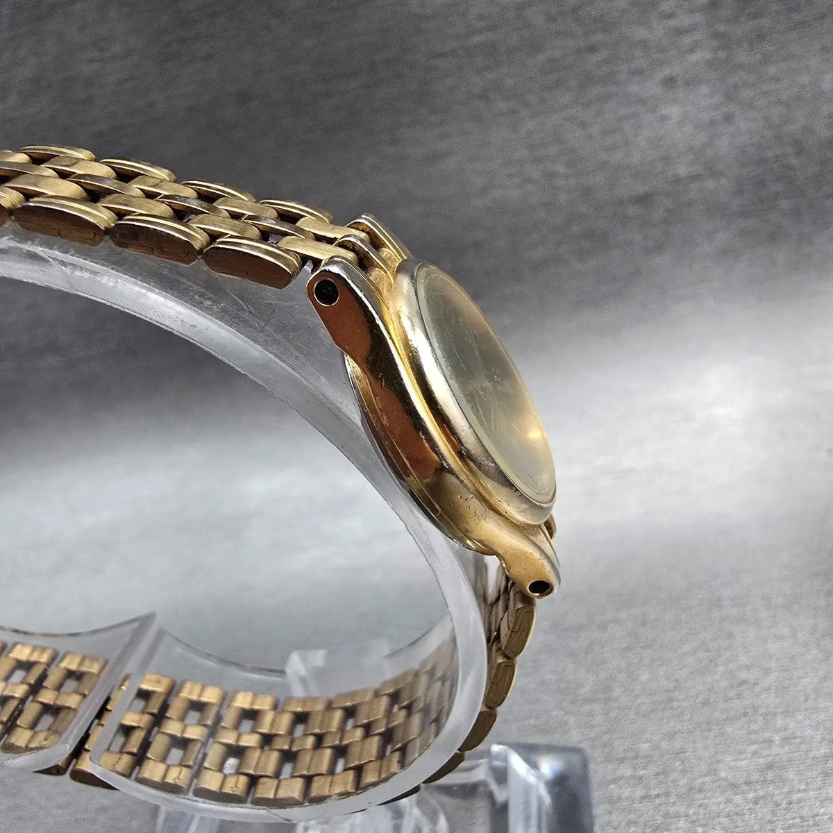 Citizen CQ Watch Women 21mm Black Dial Gold Tone Round 5930-S29762 New Battery3