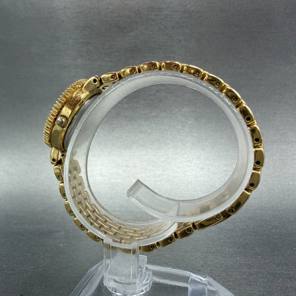 Peugeot Watch Women 24mm MOP Dial Gold Tone Interchangeable Bezel New Battery6