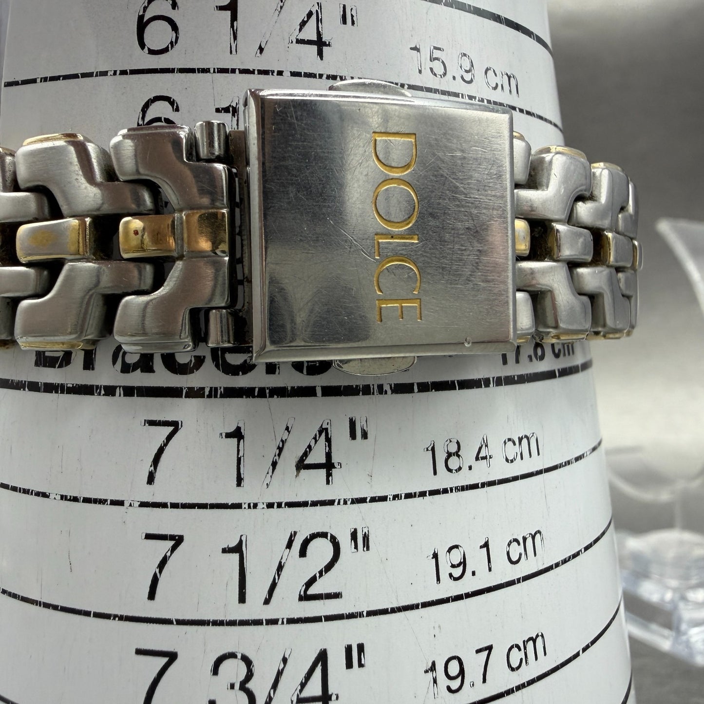 Seiko Dolce Watch Men 32mm Cream Dial Two Tone Round 8J41-6070 New Battery10