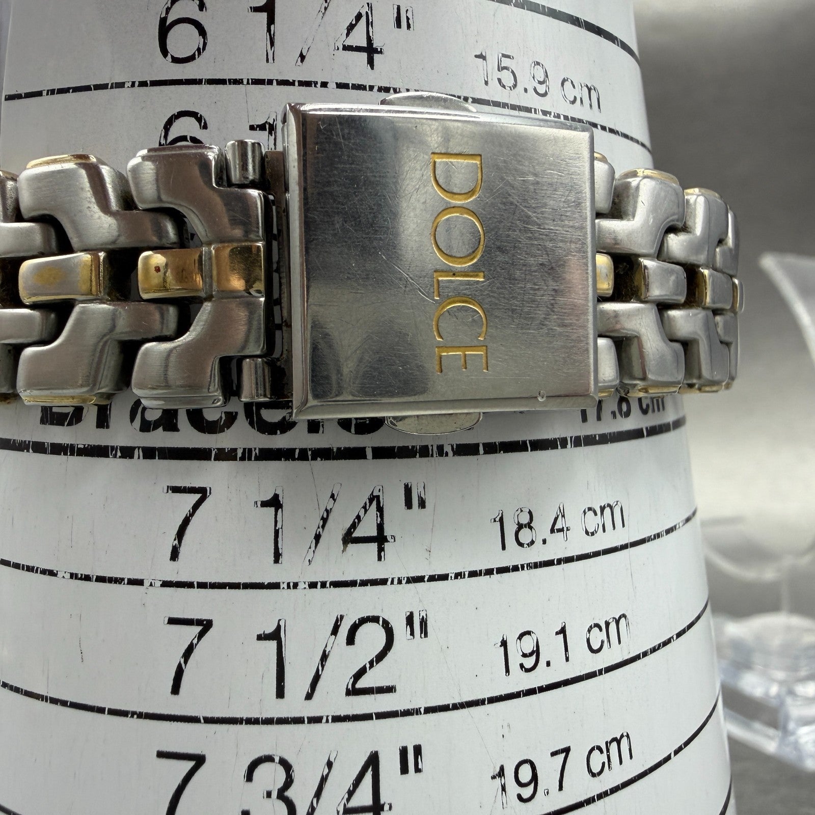 Seiko Dolce Watch Men 32mm Cream Dial Two Tone Round 8J41-6070 New Battery10