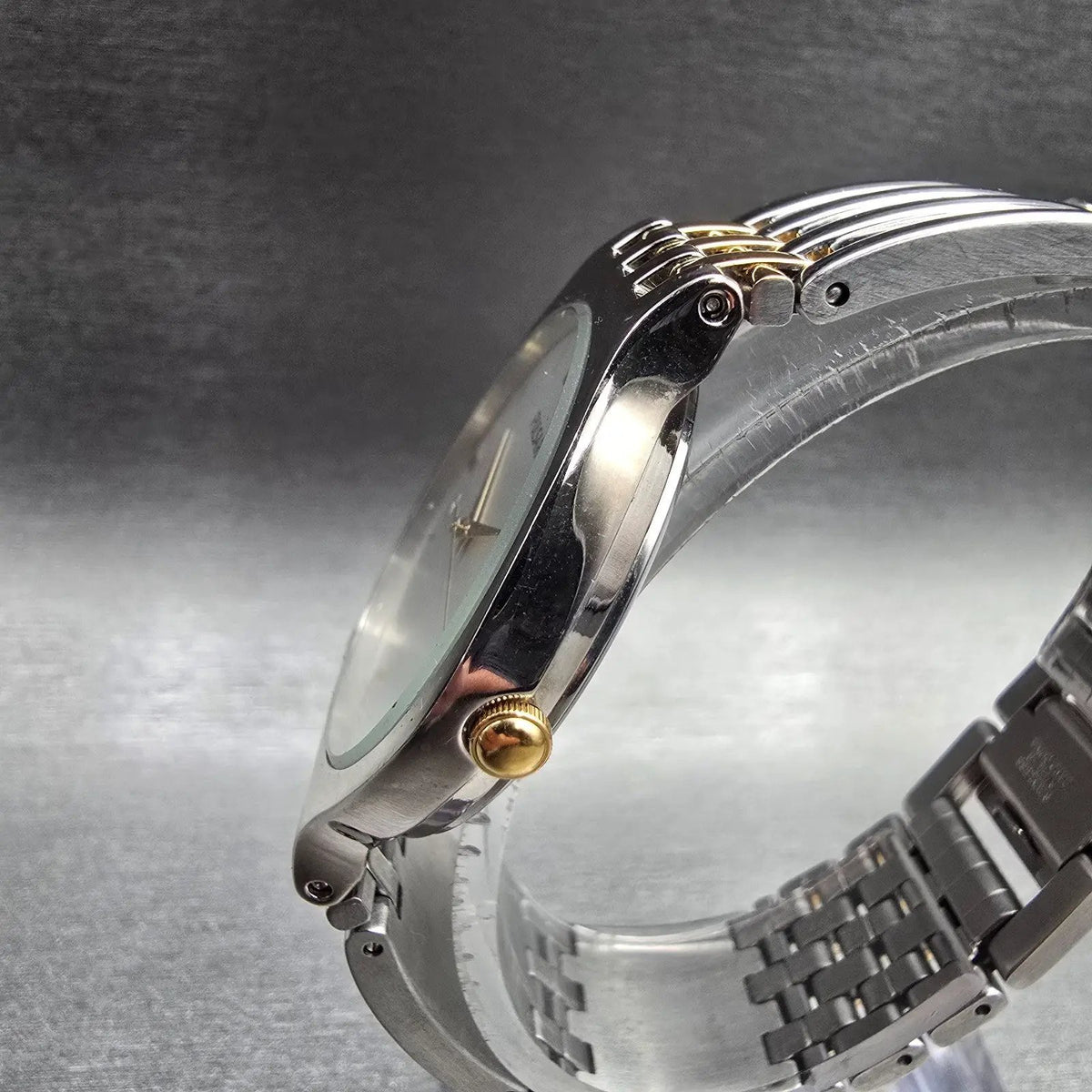 Seiko Pulsar Watch Men 35mm Silver Dial Silver Tone Date Round V732-X090 New Bat2