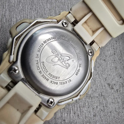 Casio Baby-G BG-169R Watch Women 43mm White Dial White Alarm Chrono New BatteryL10