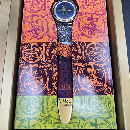 Swatch Access Avaton Watch Men 34mm Blue Dial Blue Case SKZ107 New Battery NOS6
