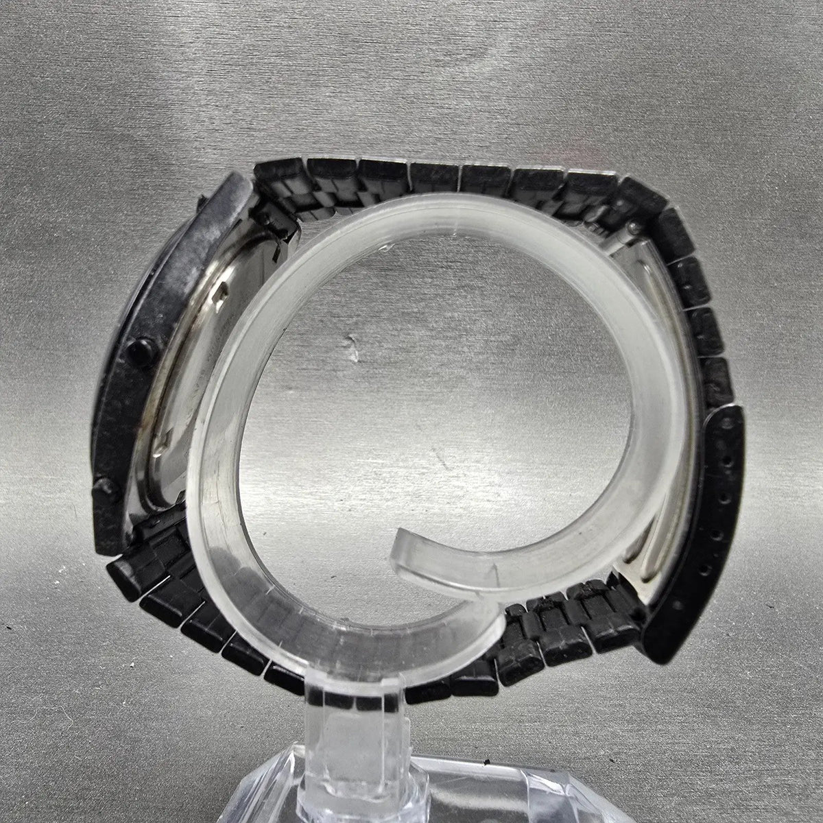 Seiko Giugiaro Watch Men 39mm Black Digital Alarm Chronograph A828-4019 New Batt6