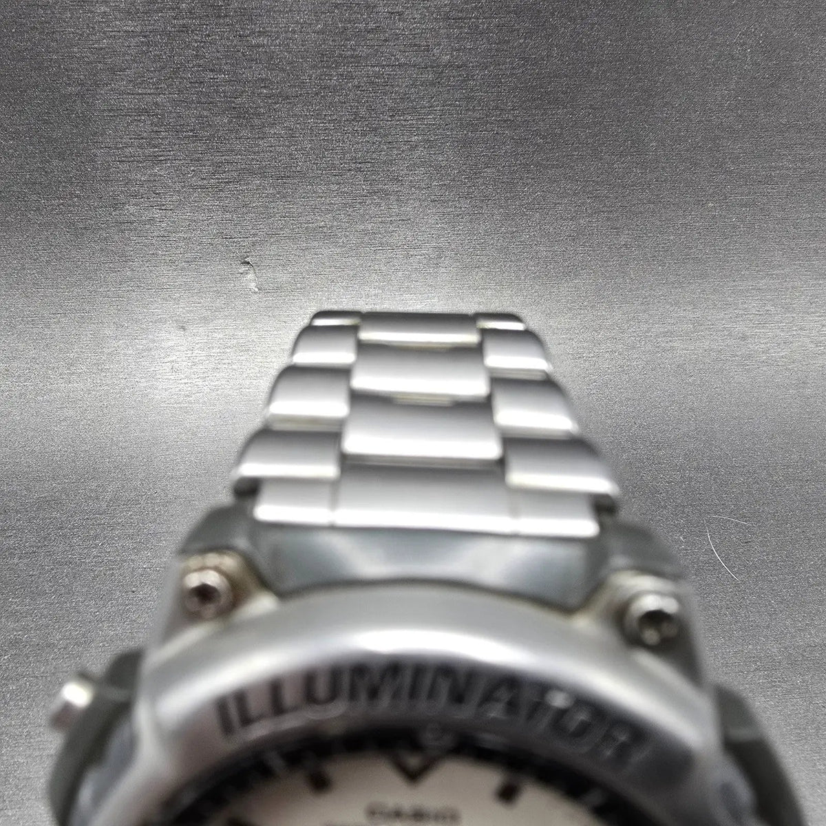 Casio Duro 200 Watch Men 43mm Gray Silver Analog Digital DRO-207 New Battery JDM4