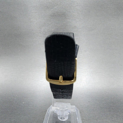 Seiko Watch Women 22mm Analog Digital Black Tone Rectangle E0295510 New Bat7