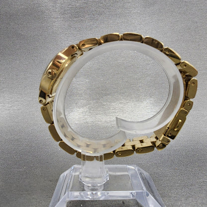 Marc By Marc Jacobs Mini Amy Watch Women 26mm White Dial Gold Tone New Battery6