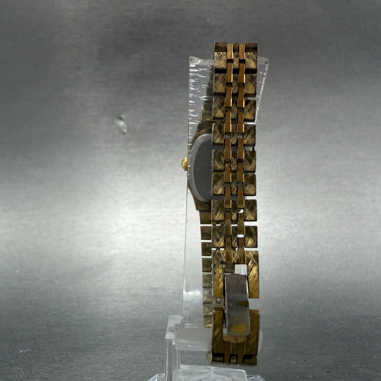 Seiko Watch Women 17mm Champagne Dial Gold Tone Octagon 5420-5420 New Battery7