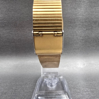 Seiko Lorus Watch Men 29mm Champagne Dial Gold Tone Rectangle Y131-5030 New Batt7