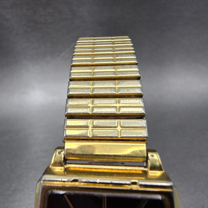 Citizen Tank Watch Men 25mm Black Dial Gold Tone Rectangle 6031-K00799 PARTS5