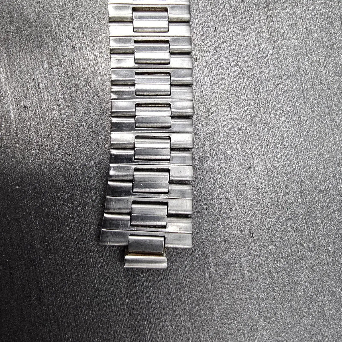 Seiko Landy Bracelet 18mm Stainless Steel Two Tone Folding Clasp VTG Japan7