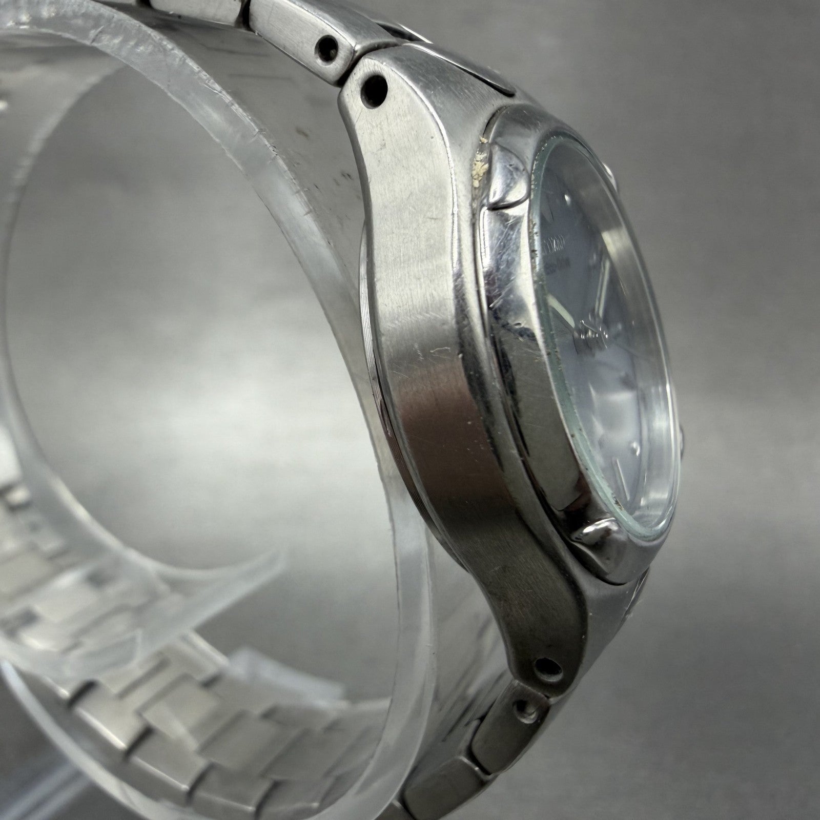Citizen Eco-Drive Watch Women 25mm Gray Dial Silver Tone Daydate Round Runs3