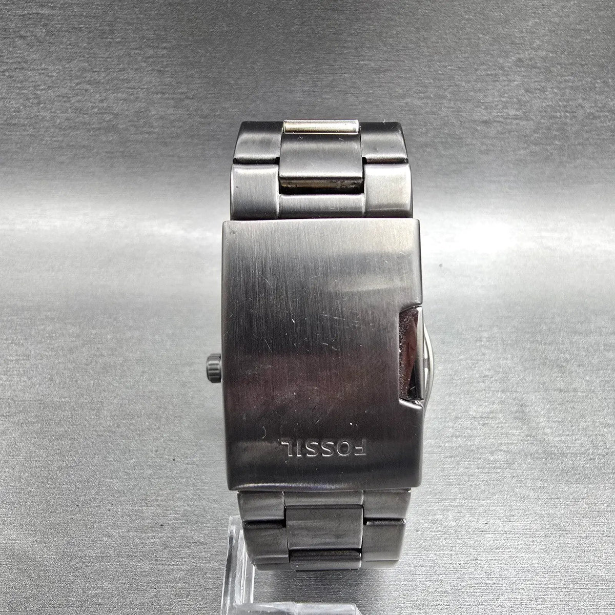 Fossil Machine Watch Men 45mm Gray Dial Gray Tone Chrono Date FS4662 New Battery7