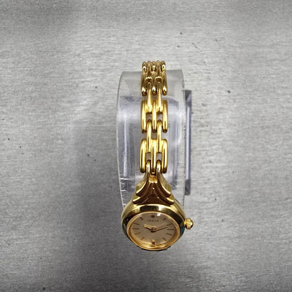 Citizen Chere Watch Women 15mm Champagne Dial Gold Tone Oval 4520-E50366 New Bat4
