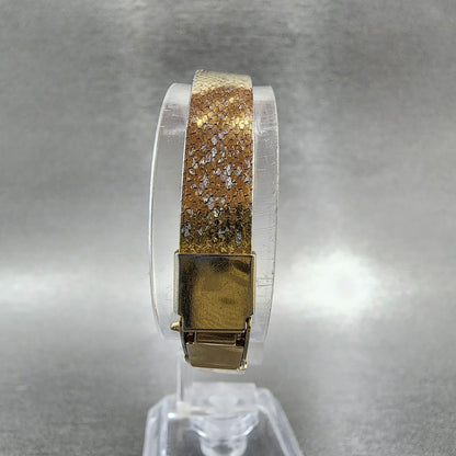 Seiko Watch Women 17mm Champagne Dial Gold Tone Oval 14005089 New Battery7