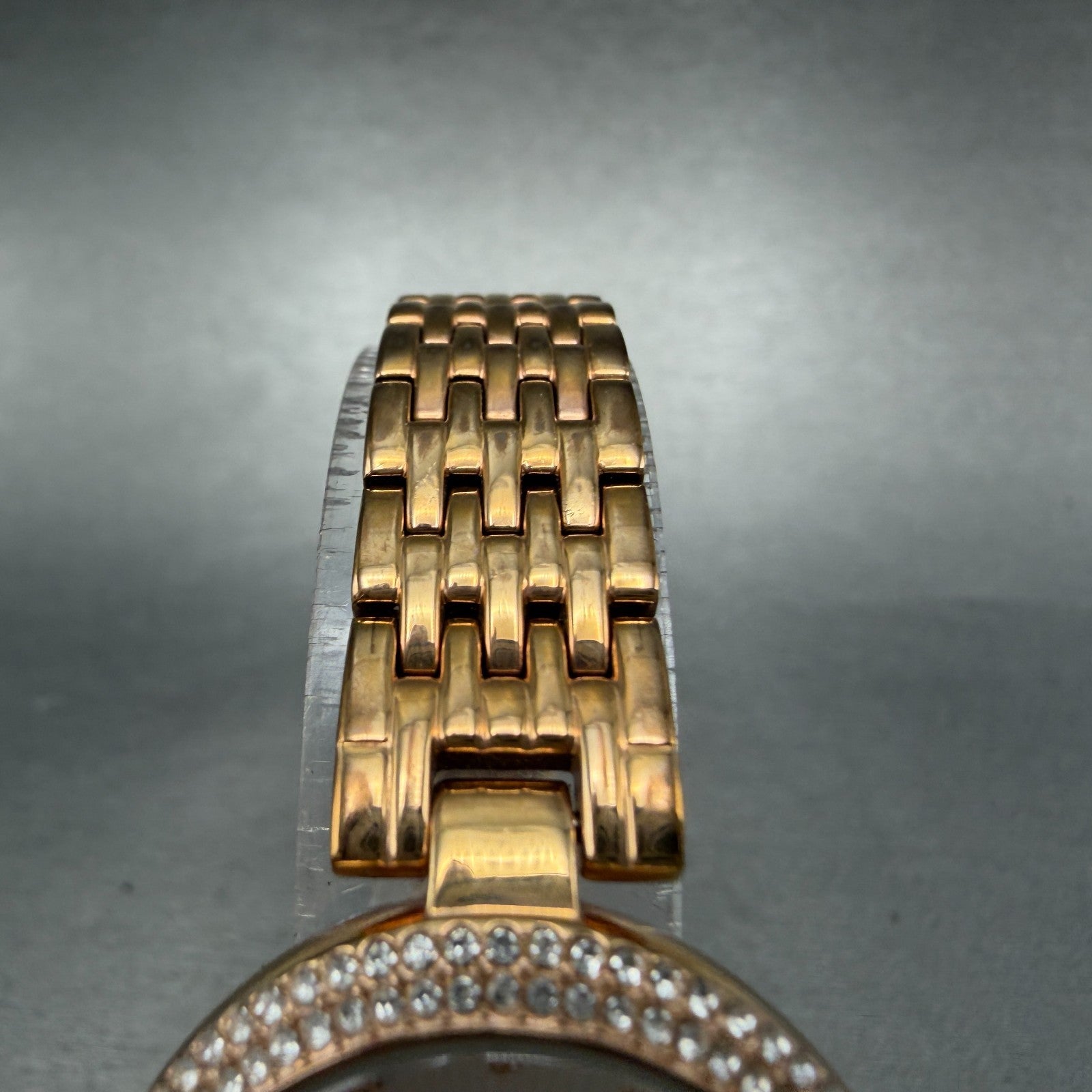 Fossil Olive Watch Women 28mm Silver Dial Rose Gold Crystal Bezel ES3347 NewBatt4