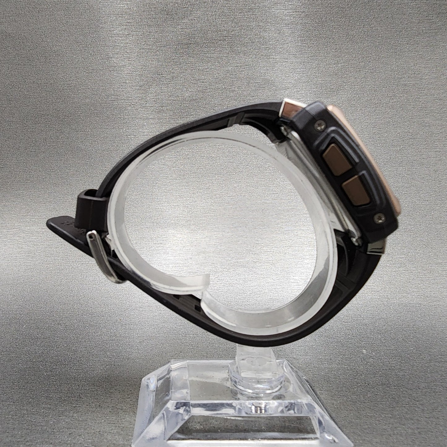Casio BabyG BGT300J Watch Women 36mm Brown Tone Analog Digital Rectangle Runs8