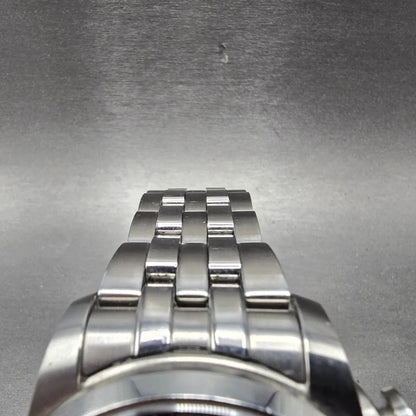 Citizen Eco-Drive World Time Watch Men 46mm Black Dial Steel Daydate Works4