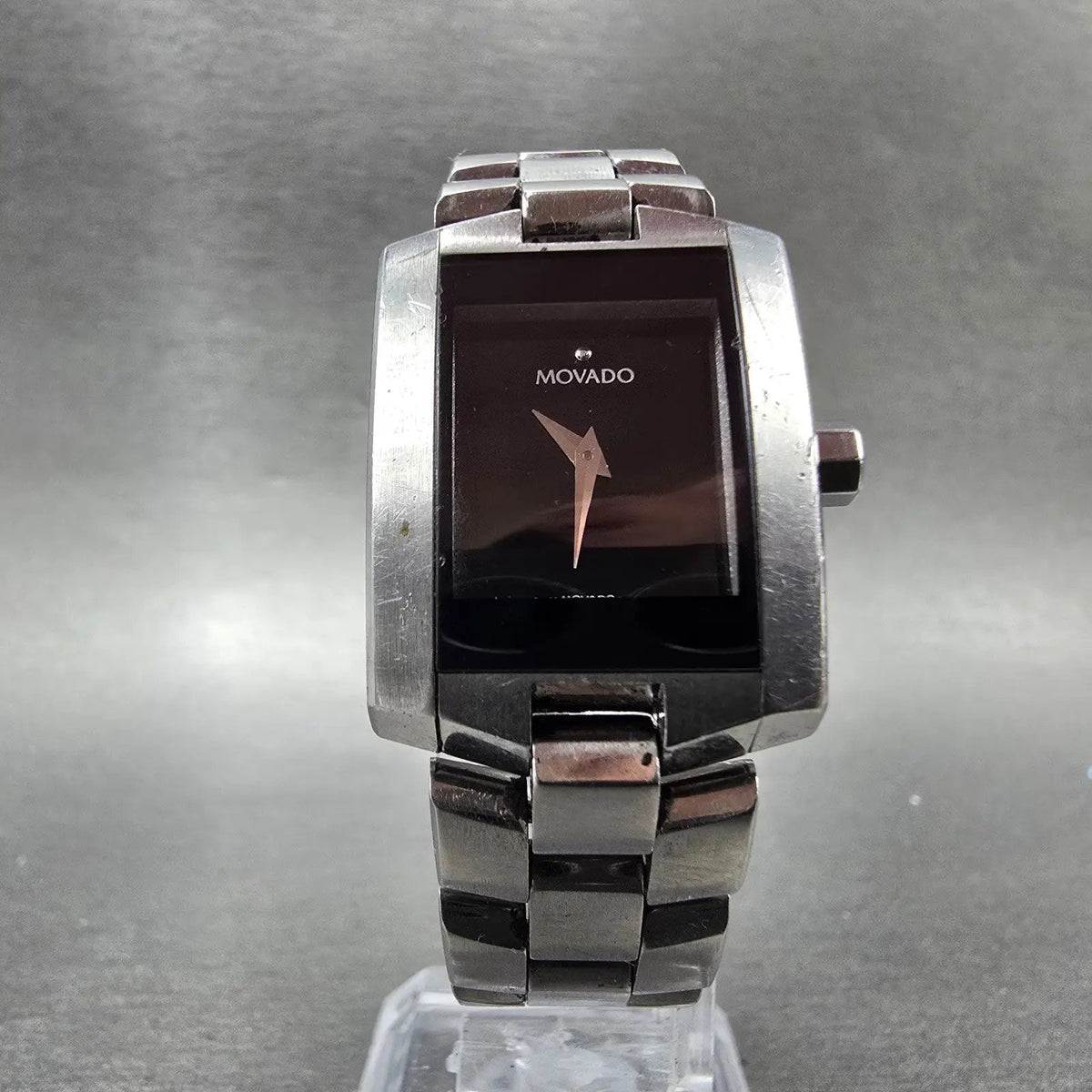 Movado Eliro Watch Women 22mm Black Dial Stainless Steel 84 C1 415.A PARTS7