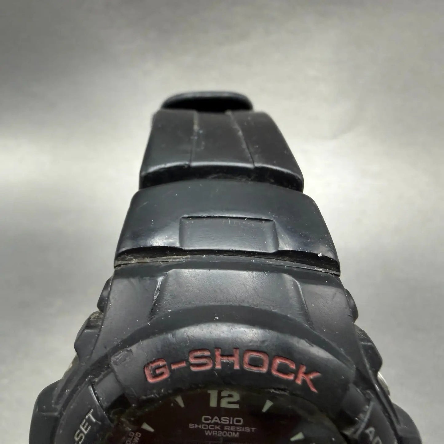 Casio G-Shock G-100 Watch Men 48mm Analog Digital Black Tone Round READ! New Bat4