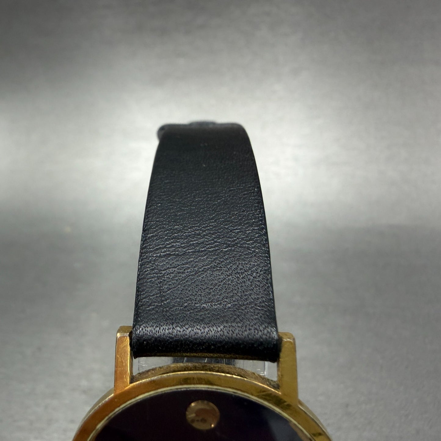 Movado Museum Watch Men 31mm Blue Dial Gold Tone Round 87-33-882 New Battery4