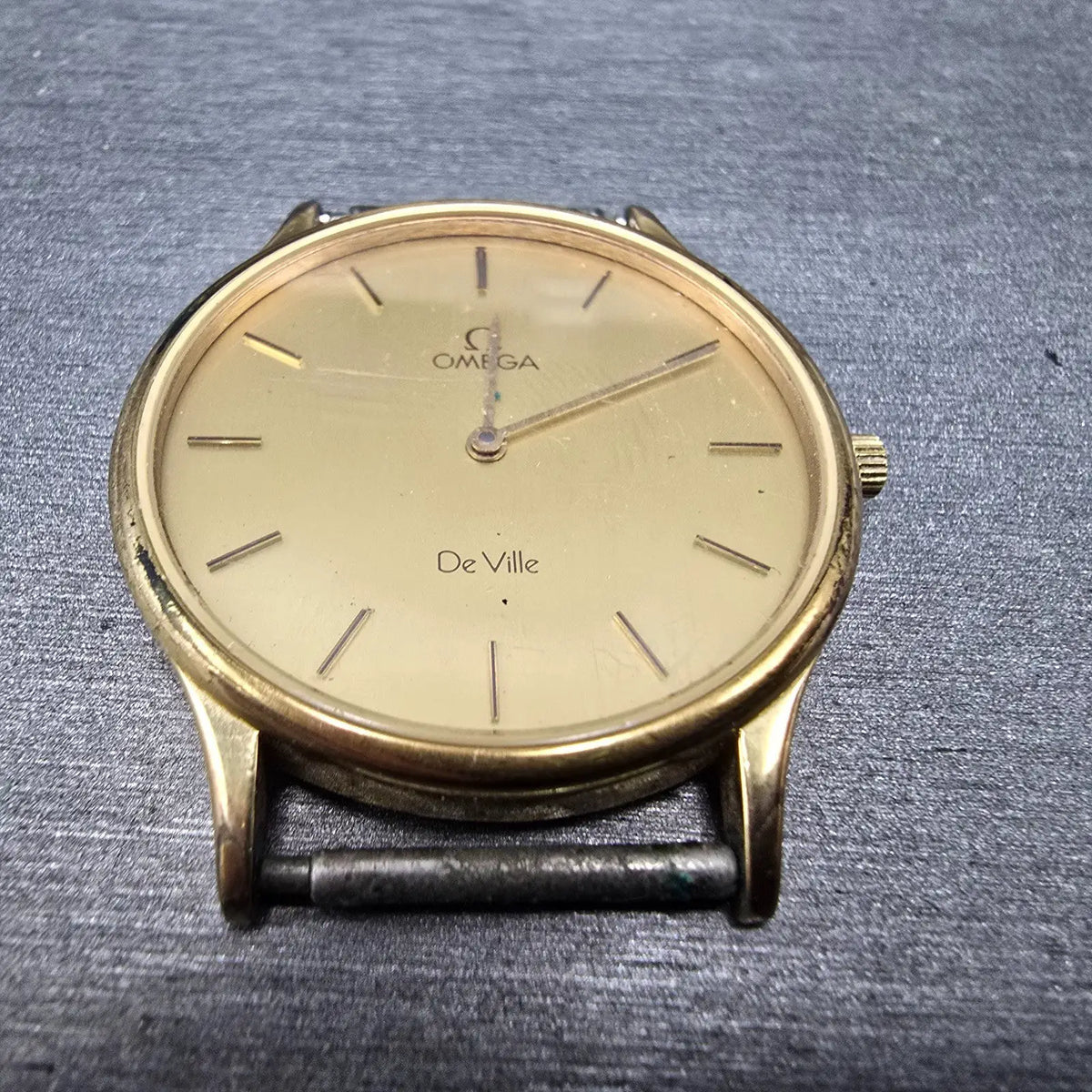 Omega De Ville Watch Men 32mm Gold Dial Gold Tone 195.0039 PARTS  Vintage3