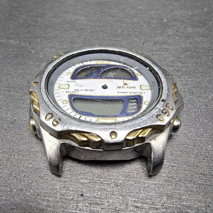 Citizen Yachtmaster C211 Watch Men 42mm Two Tone Alarm Chronograph Ana Digi PART3