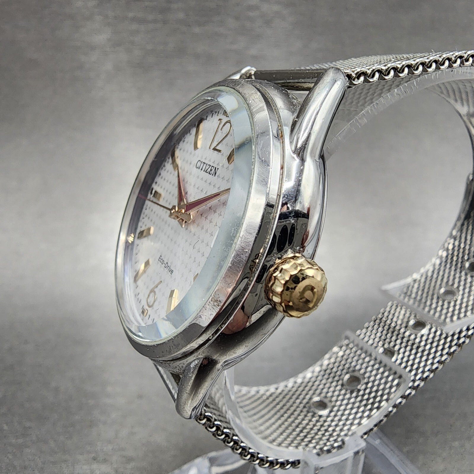Citizen LTR EcoDrive Watch Women 36mm White Dial Stainless Steel Date Round Run2