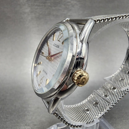 Citizen LTR EcoDrive Watch Women 36mm White Dial Stainless Steel Date Round Run2