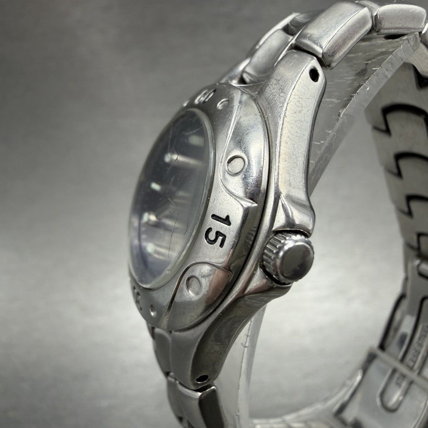Bulova Marine Star Watch Women 27mm Blue Dial Silver Tone Date Round New Battery2