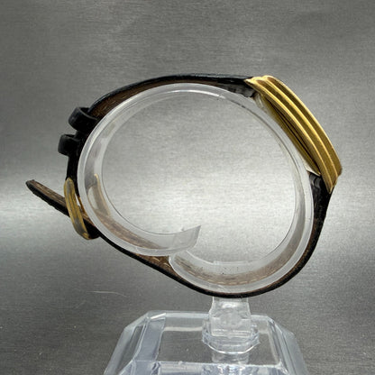 Bulova Accutron Tank Watch Women 18mm Champagne Dial Gold Tone 27A02 New Battery8