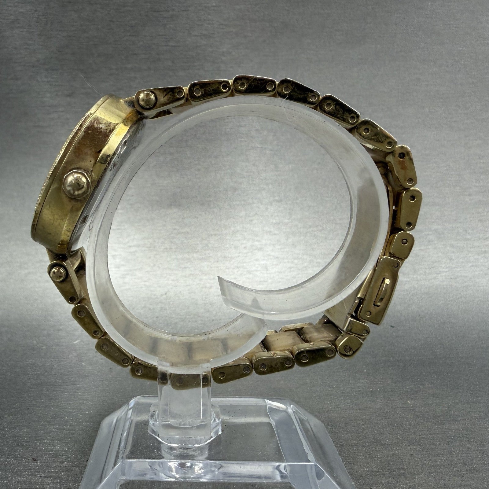 Michael Kors Mini Parker Watch Women 33mm Champange Dial Gold MK-5842 New batt6