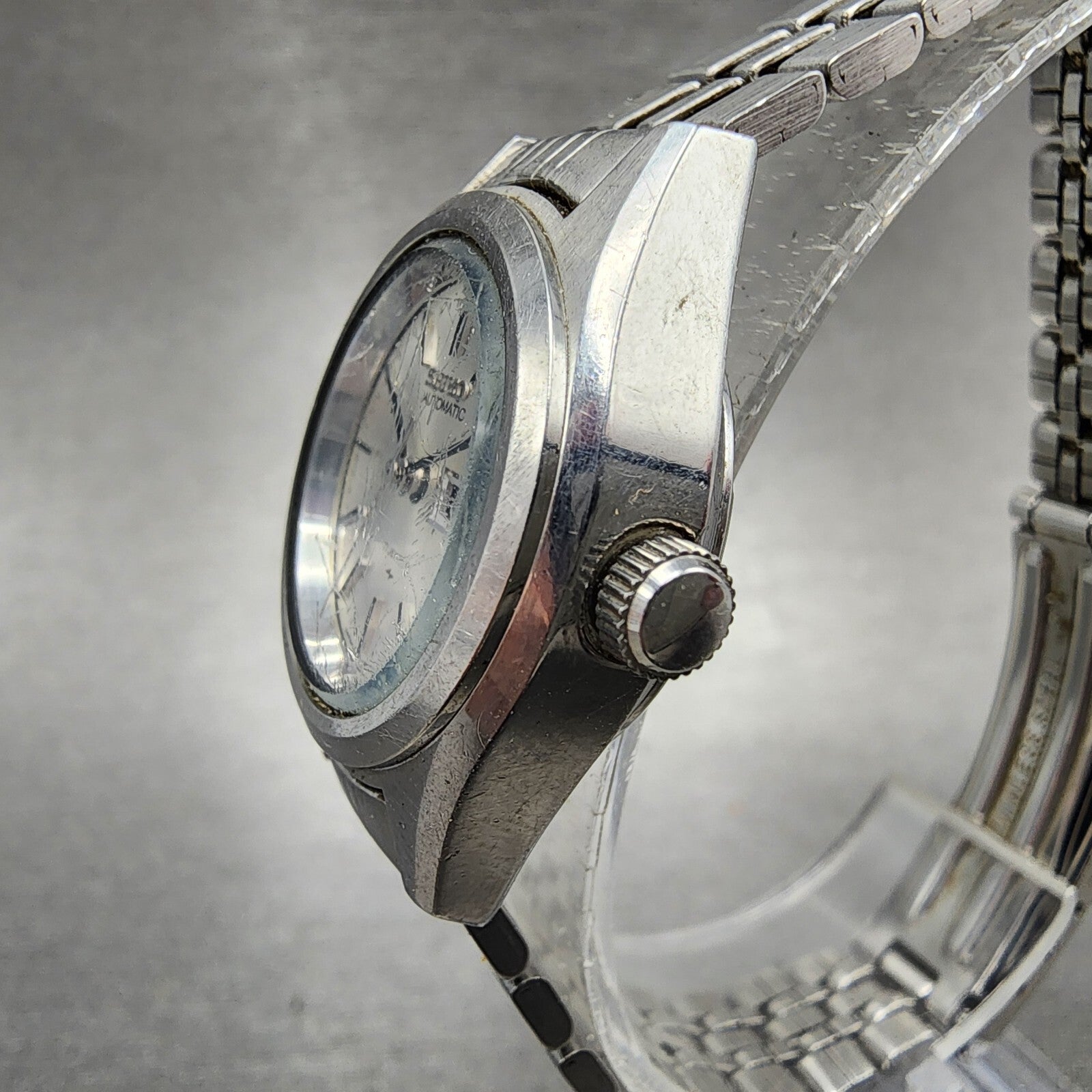 Seiko Automatic Watch Women 25mm Silver Dial Silver Tone Daydate 22050750 Runs2