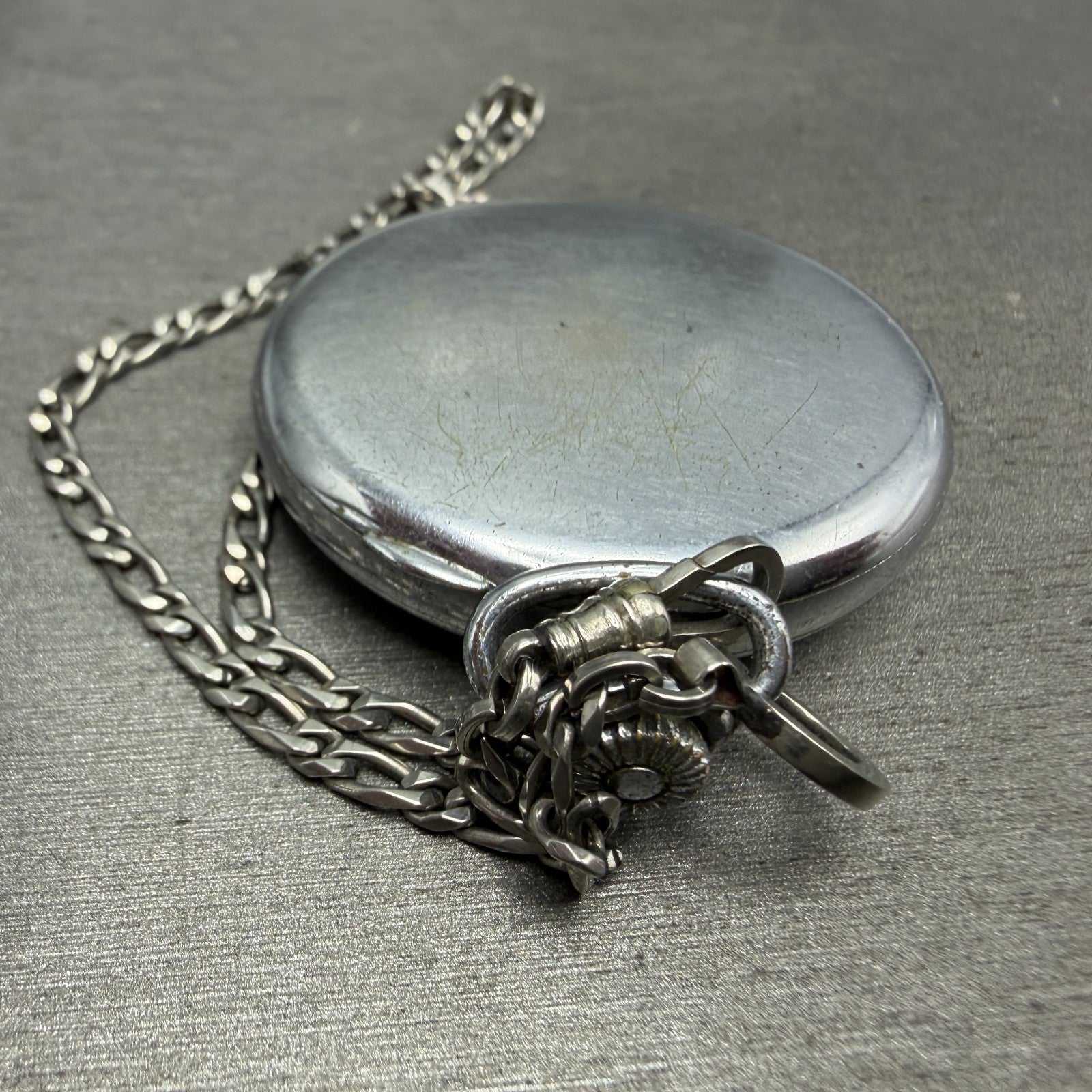 Waltham Pocket Watch White Dial Silver Tone Manual Wind Grade 225 PARTS11
