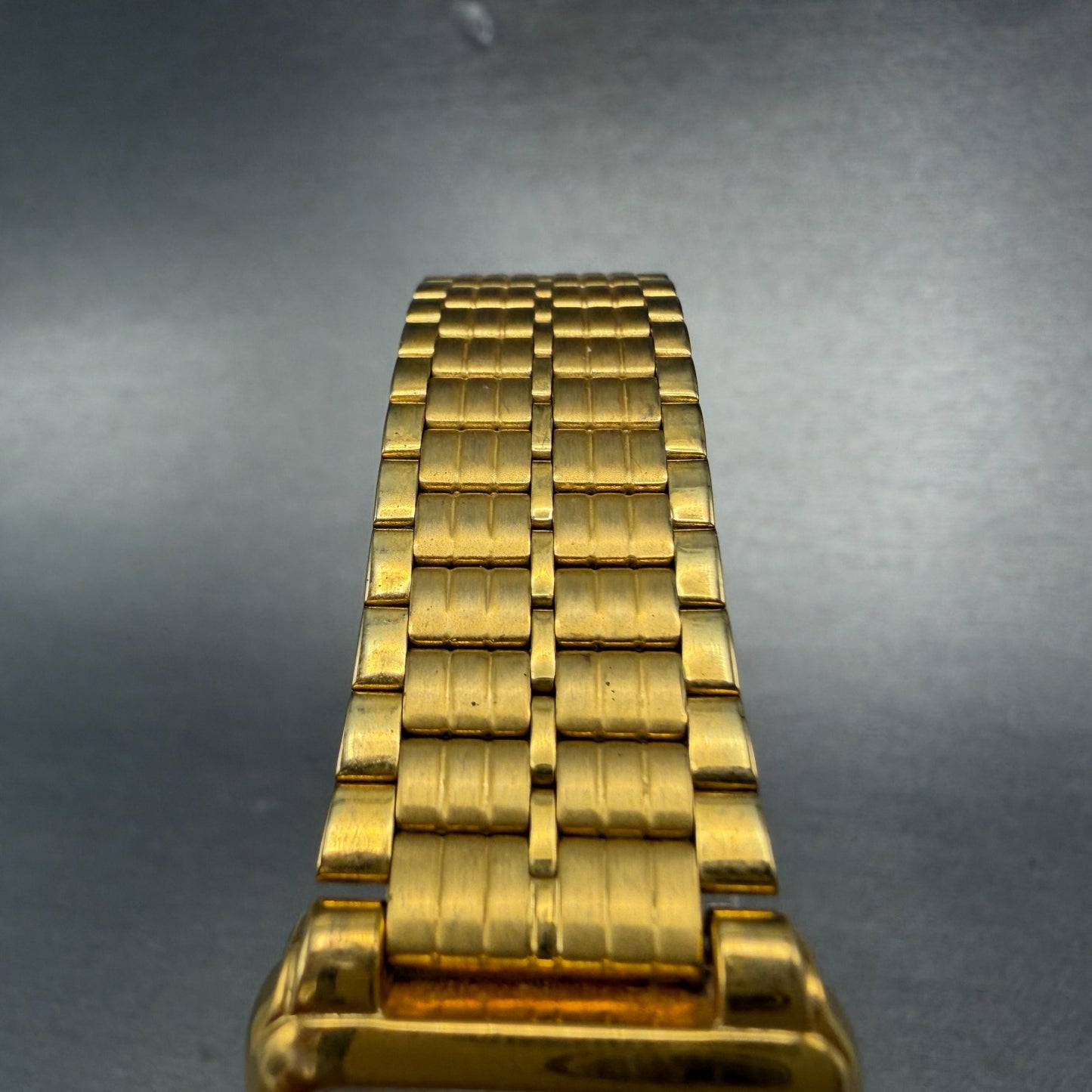 Citizen Tank Watch Unisex 24mm Champagne Dial Gold Tone Rectangle New Battery4