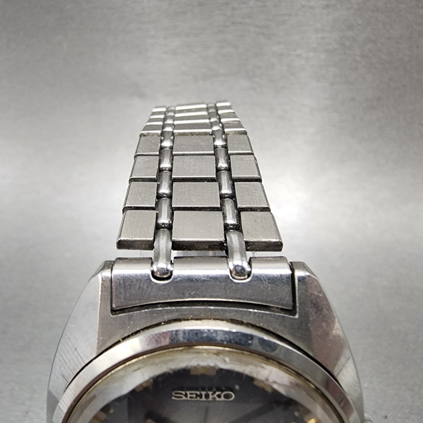 Seiko Lord Matic Watch Men 36mm Blue Dial Silver Tone Daydate 56067231 PARTS5