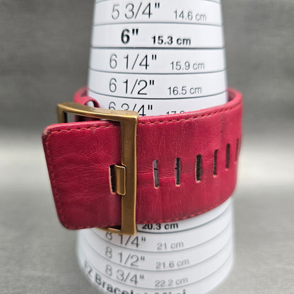 Nixon The Motif Watch Women 38mm Red Dial Gold Tone Rectangle New Battery9