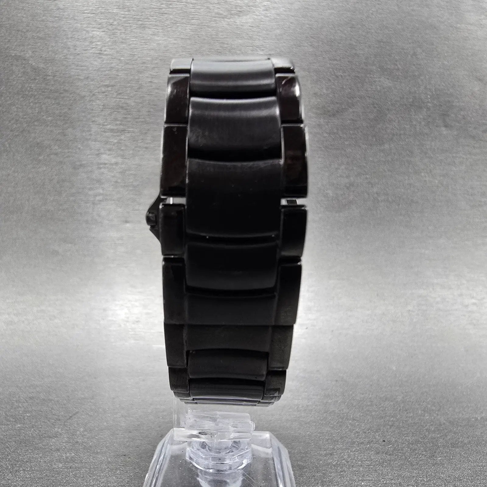 Movado Faceto Watch Men 38mm Black Dial Black Tone 84 G2 1855.A New Battery7