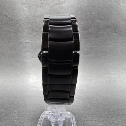 Movado Faceto Watch Men 38mm Black Dial Black Tone 84 G2 1855.A New Battery7