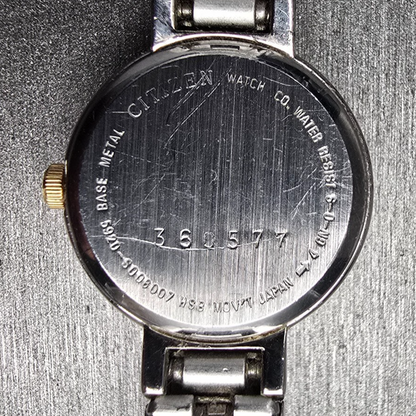 Citizen Watch Women 20mm Black Dial Two Tone Round 5920-S008007 New Battery VTG10