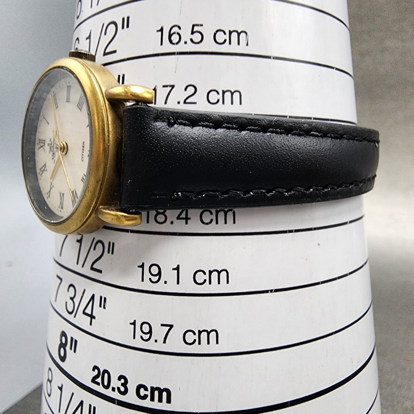 Citizen Lighthouse Watch Women 25mm Cream Dial Gold Tone Round New Battery10