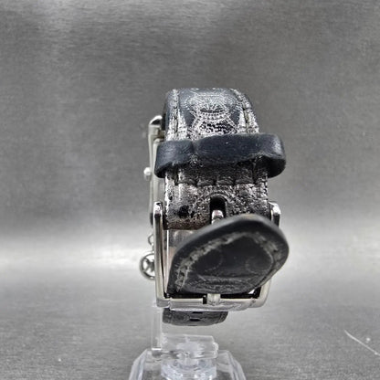 Michael kors Tank Watch Women 26mm White Dial Silver Rectangle MK-2247 New Batt7