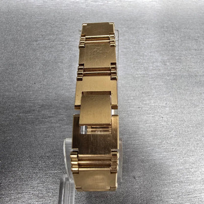 Seiko Watch Women 13mm Gold Dial Gold Tone Rectangle 1E20-5200 New Battery8