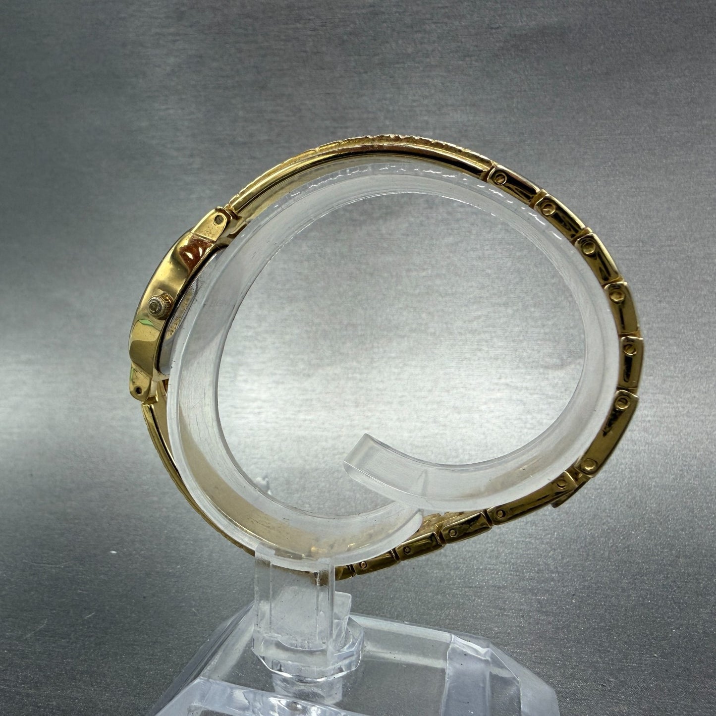 Elgin Watch Women 18mm MOP Dial Gold Tone Oval EG8074 Diamond New Battery6