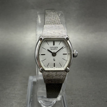 Citizen CQ Watch Women 17mm Silver Dial Silver Tone Round New Battery VTG0