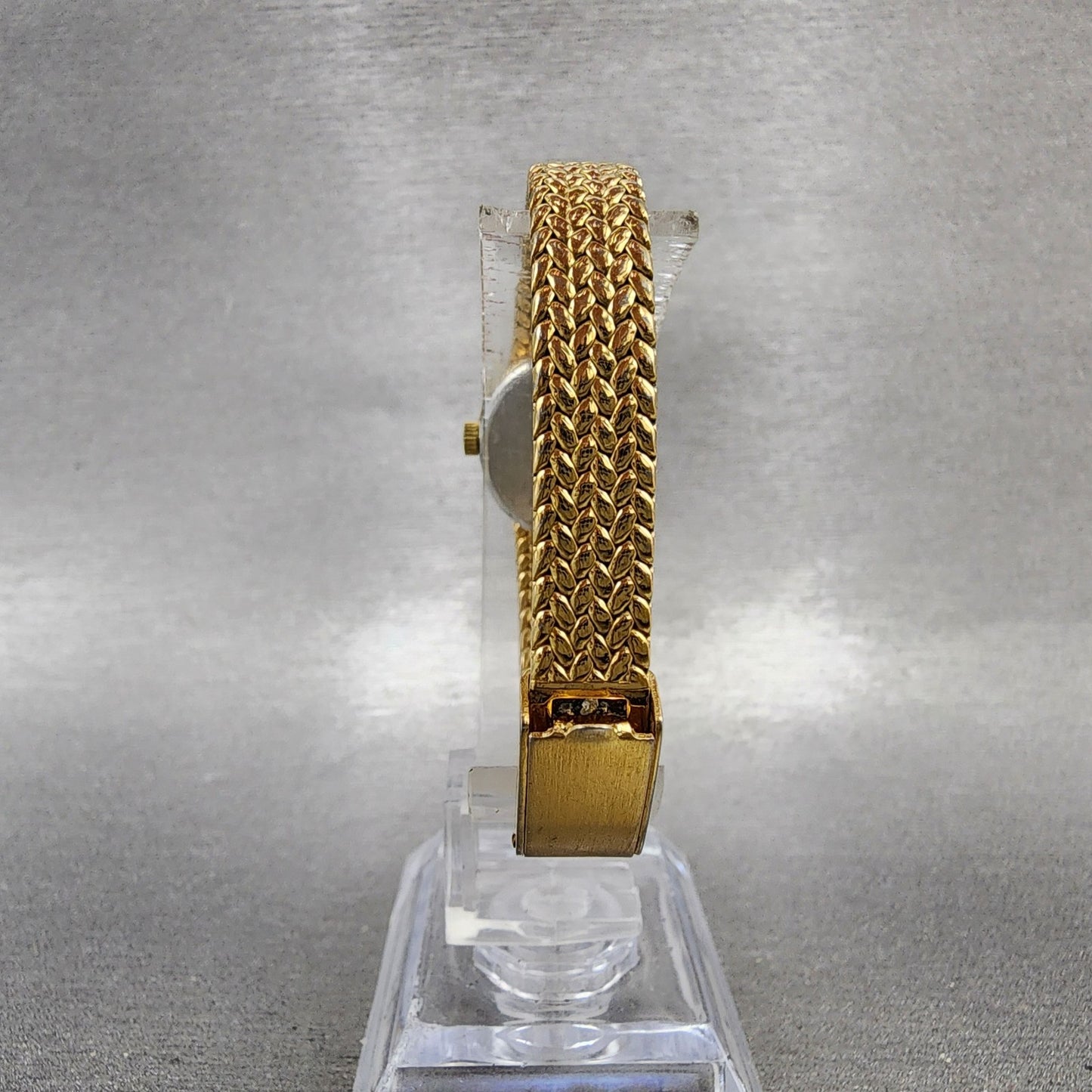 Jules Jurgenson Watch Women 17mm Champagne Dial Gold Tone Mesh Band New Battery7