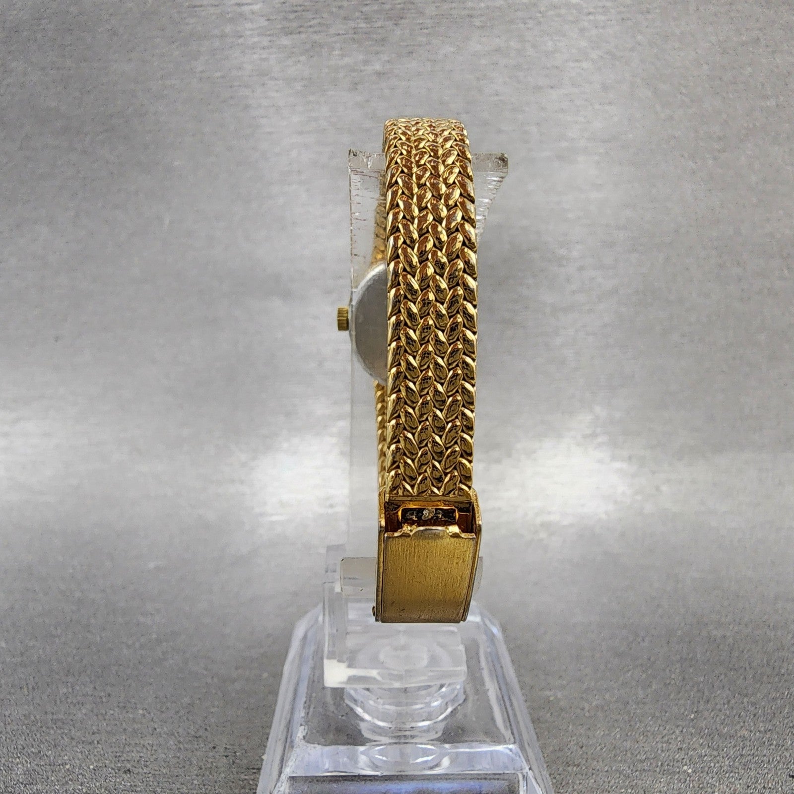 Jules Jurgenson Watch Women 17mm Champagne Dial Gold Tone Mesh Band New Battery7