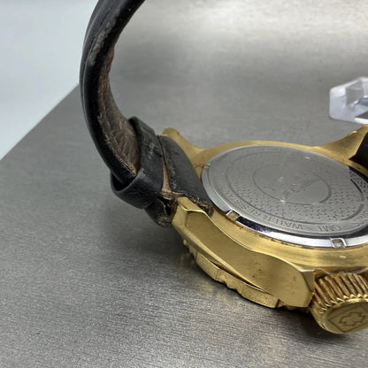Invicta Specialty GMT Watch Men 50mm Black Dial Gold Tone Date F0058 New Battery10